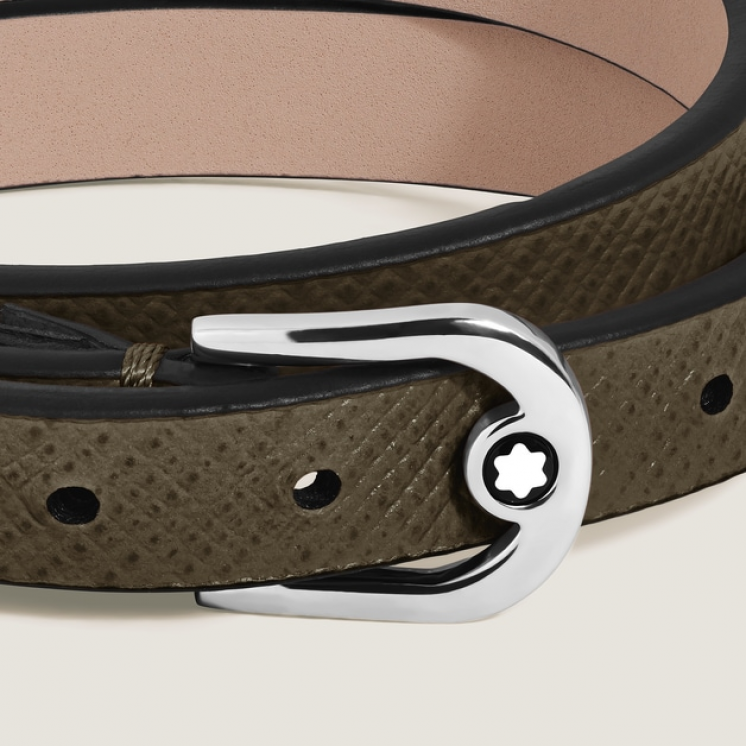 Bracelet Réglable Horseshoe en Cuir Sartorial