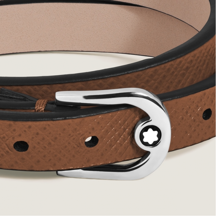 Bracelet Réglable Horseshoe en Cuir Sartorial