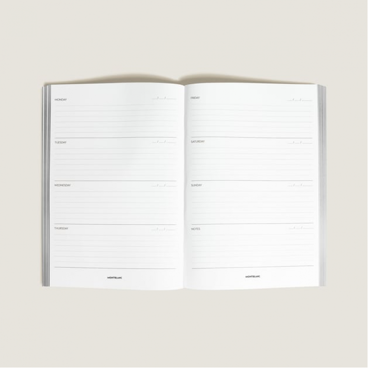 Recharge Papier Moyen Format, Agenda Hebdomadaire