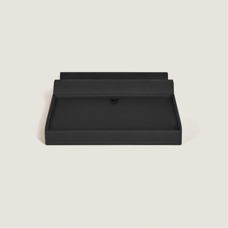 Coffret de Voyage pour 8 Instruments d’Écriture en Cuir Grainé
