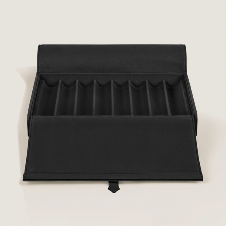 Coffret de Voyage pour 8 Instruments d’Écriture en Cuir Grainé