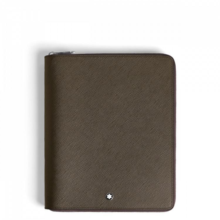 &Eacute;tui pour Carnet Petit Format Zipp&eacute; en Cuir Sartorial