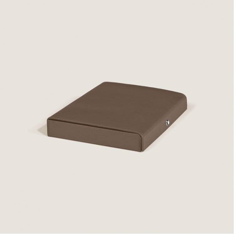 Coffret de Voyage pour 8 Instruments d’Écriture en Cuir Grainé