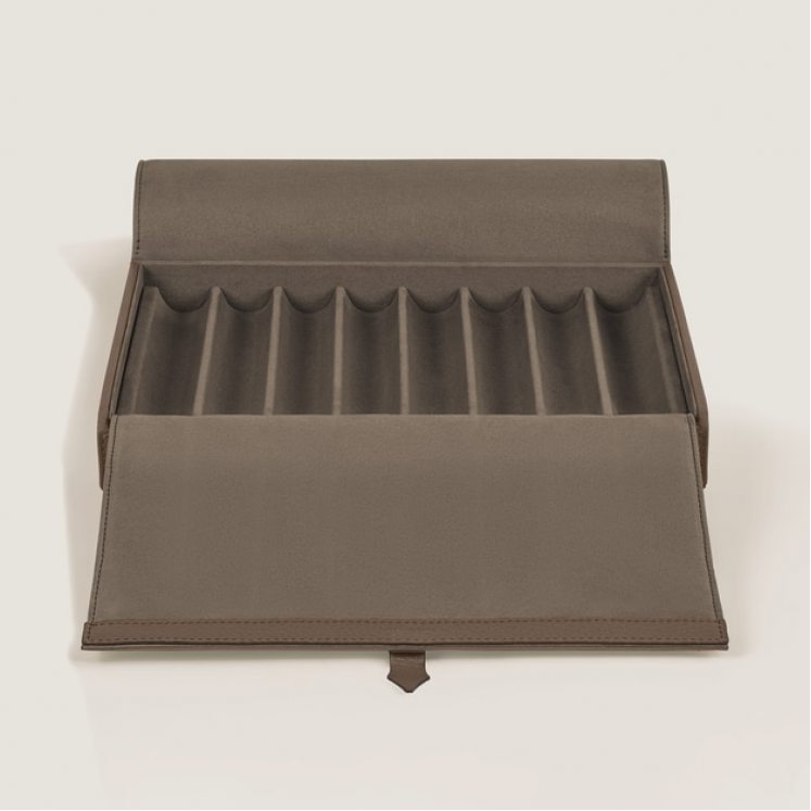 Coffret de Voyage pour 8 Instruments d’Écriture en Cuir Grainé