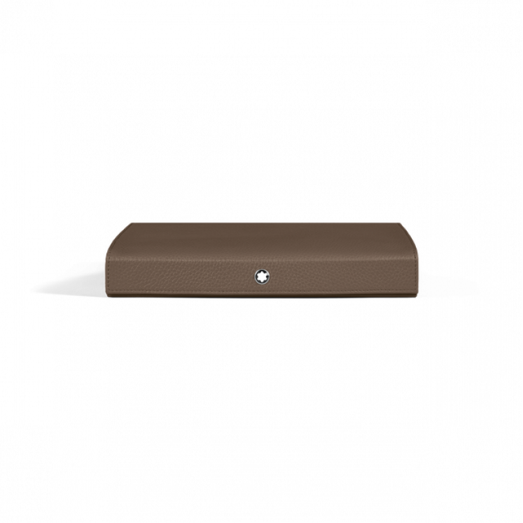 Coffret de Voyage pour 8 Instruments d’Écriture en Cuir Grainé