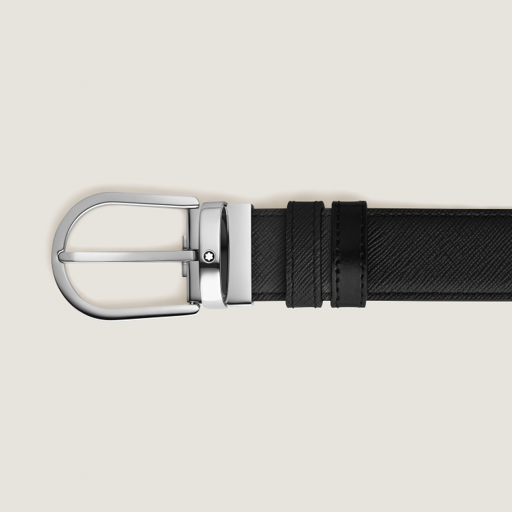 Ceinture Réversible Horseshoe 35 mm en Cuir Sartorial