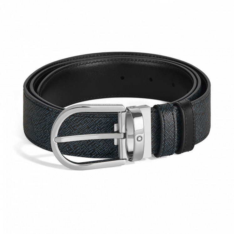 Ceinture Réversible Horseshoe 35 mm en Cuir Sartorial