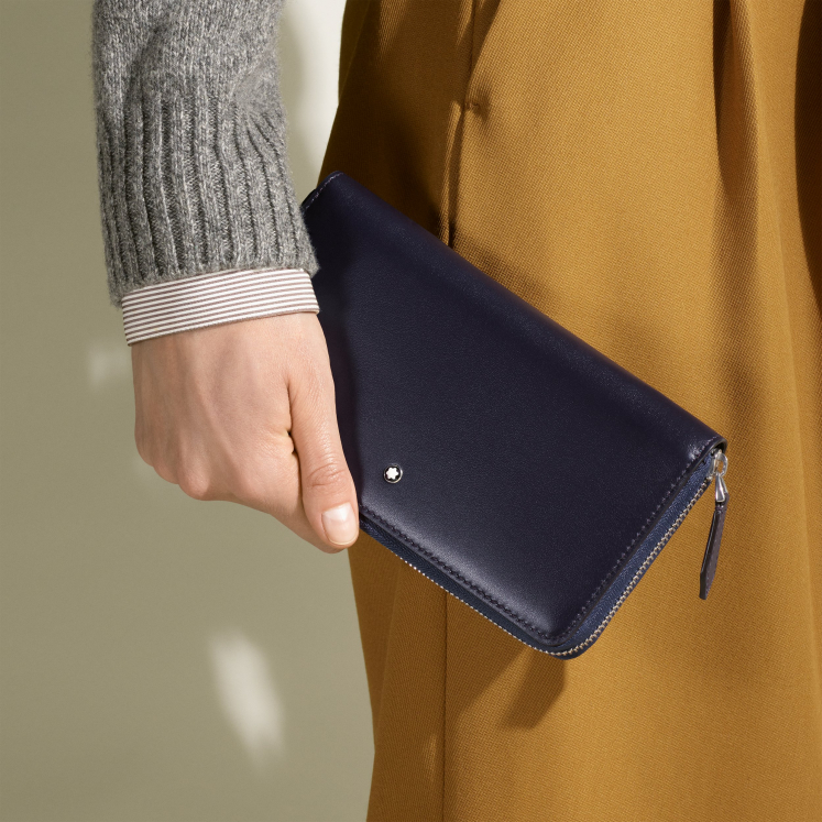 Portefeuille 12cc avec zip circulaire Soft