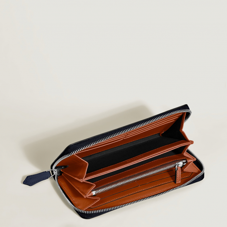 Portefeuille 12cc avec zip circulaire Soft