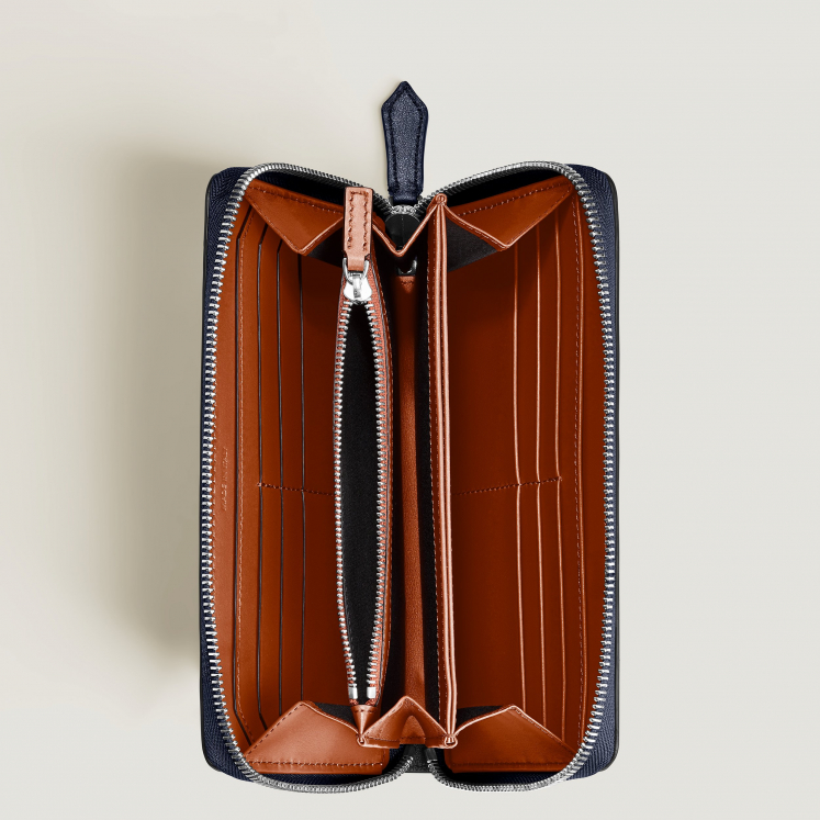 Portefeuille 12cc avec zip circulaire Soft