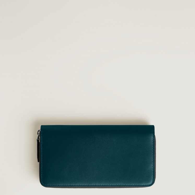 Portefeuille 12cc avec zip circulaire Soft