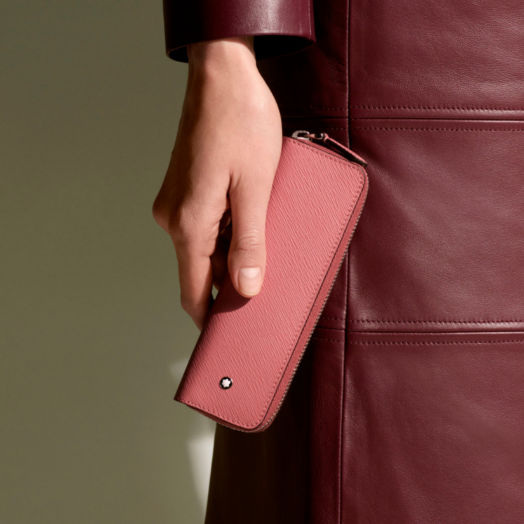 Étui pour 1 Instrument d'Écriture Zippé en Cuir Sartorial