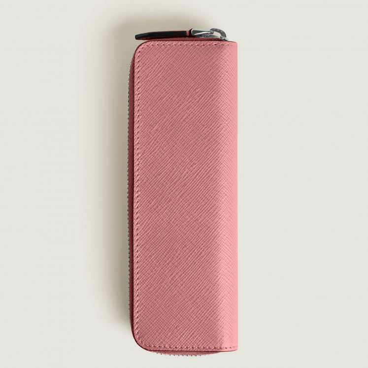 Étui pour 1 Instrument d'Écriture Zippé en Cuir Sartorial