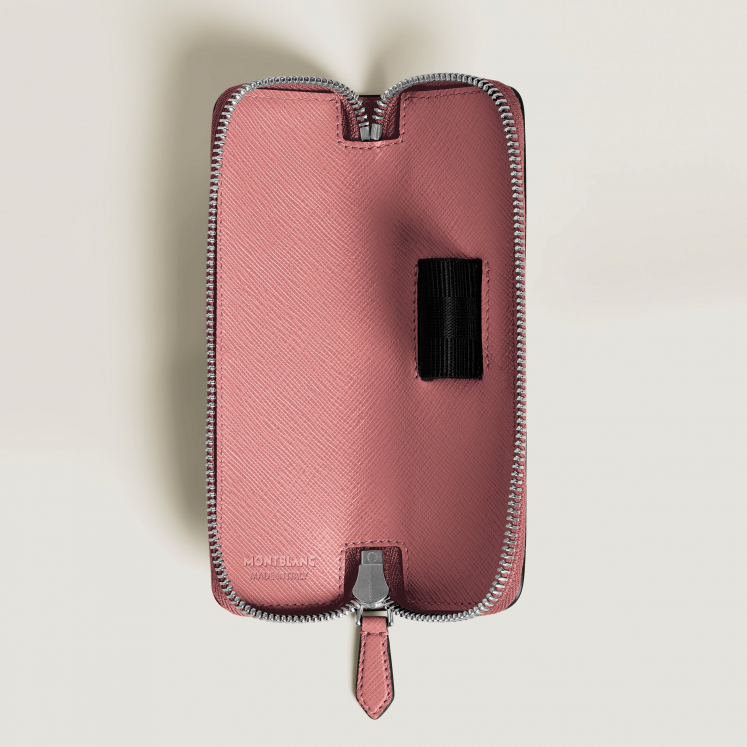 Étui pour 1 Instrument d'Écriture Zippé en Cuir Sartorial