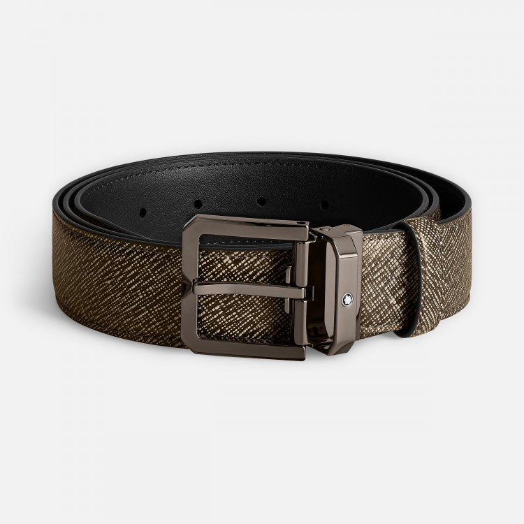 Ceinture en cuir gravier de 35 mm