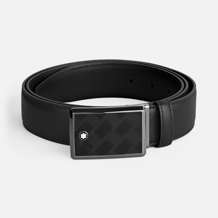 Ceinture 35 mm en cuir noir