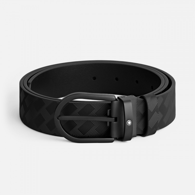 Ceinture 35 mm en cuir noir