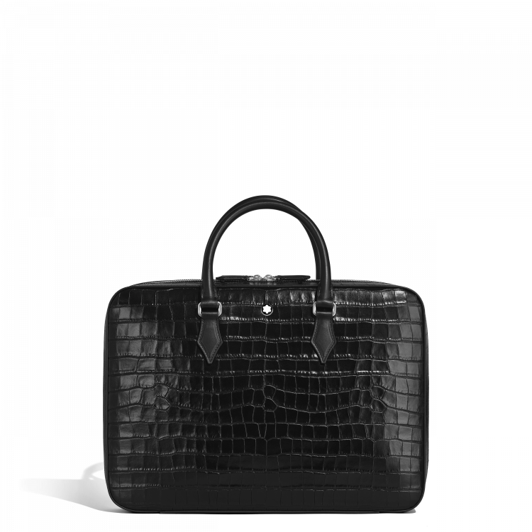 Business Organizer en Cuir Embossé Croco