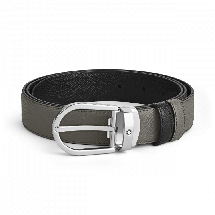 Ceinture Réversible Horseshoe 30 mm en Cuir Sartorial