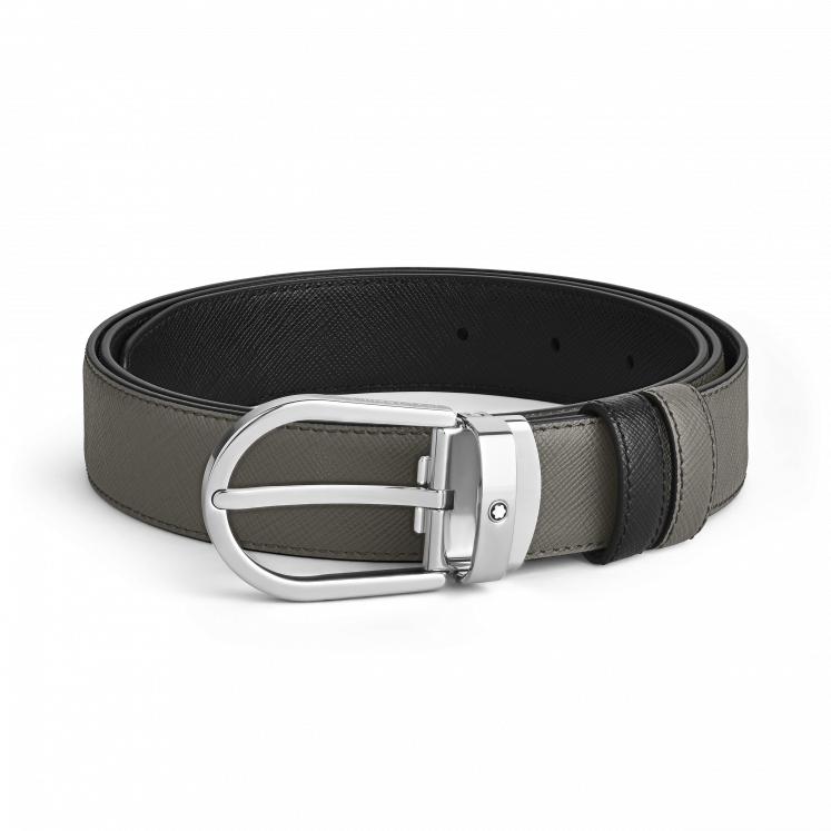 Ceinture Réversible Horseshoe 30 mm en Cuir Sartorial