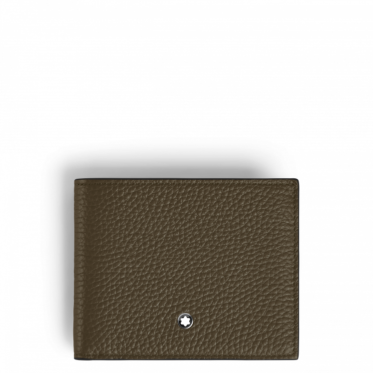 Portefeuille 4cc avec Porte-Monnaie en Cuir Grainé