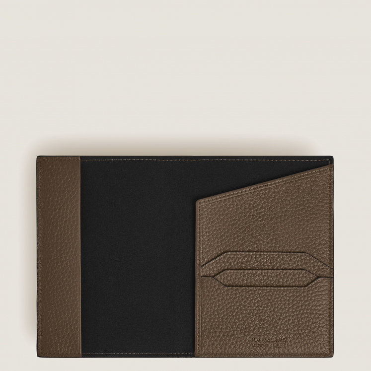 Porte-Passeport en Cuir Grainé