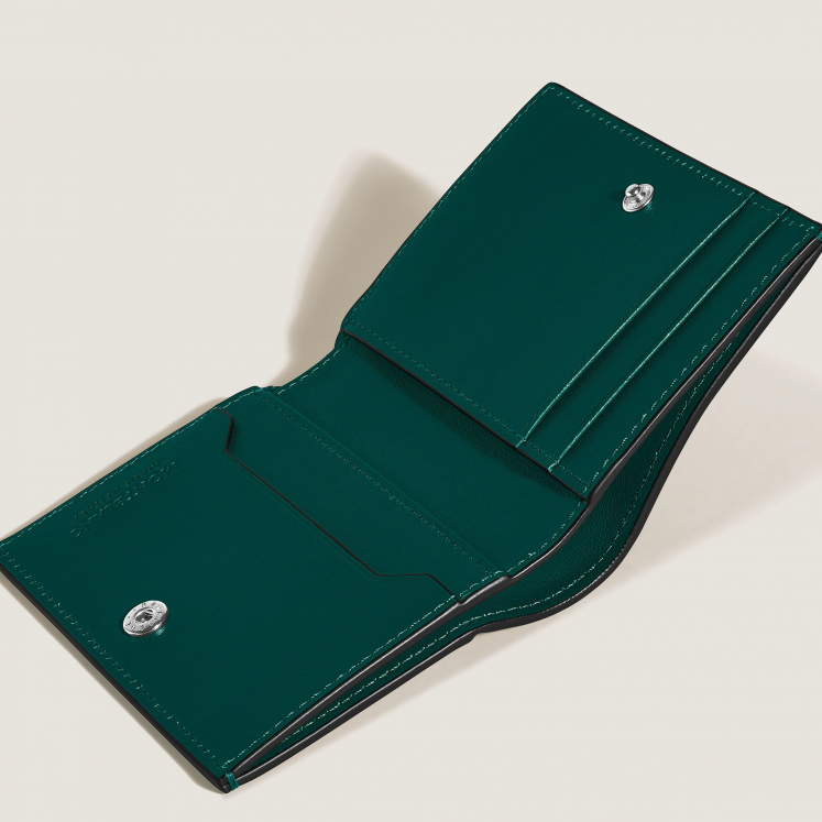 Mini Portefeuille 4cc en Cuir Soft