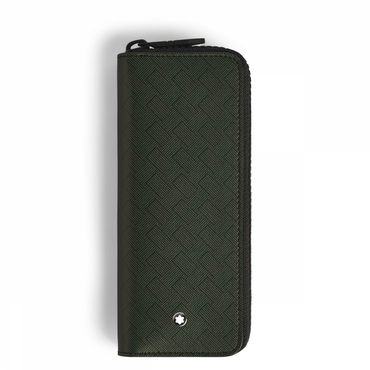 Étui pour 2 Instruments d'Écriture Zippé en Cuir Extreme