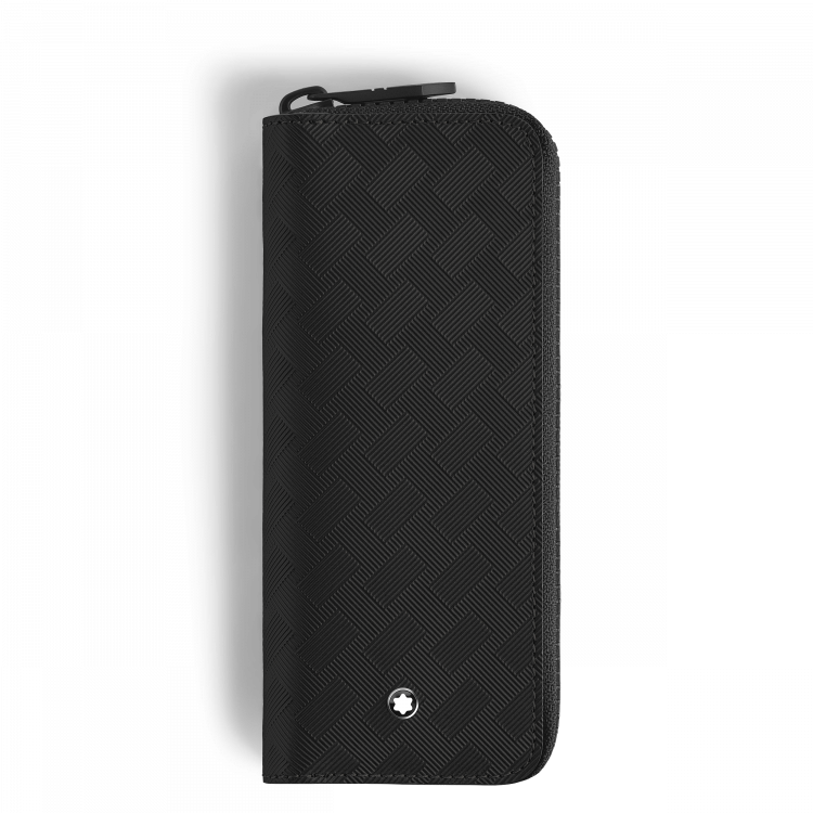 Étui pour 2 Instruments d'Écriture Zippé en Cuir Extreme