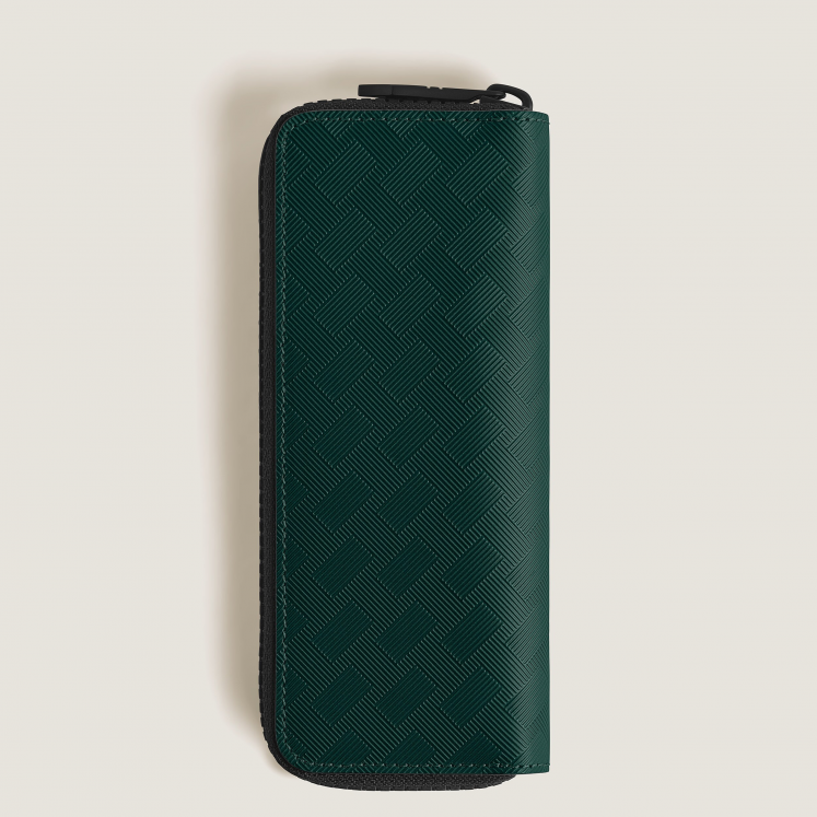 Étui pour 2 Instruments d'Écriture Zippé en Cuir Extreme
