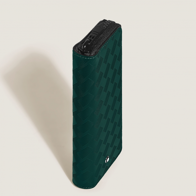 Étui pour 2 Instruments d'Écriture Zippé en Cuir Extreme