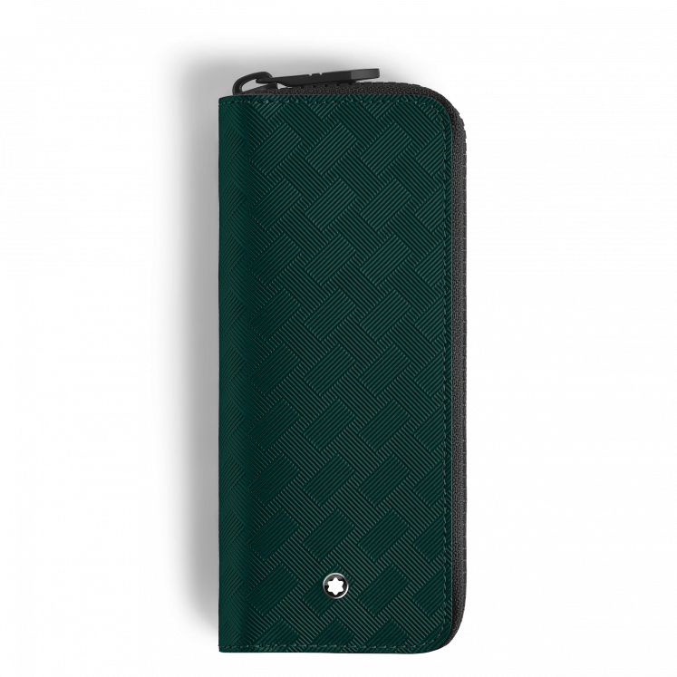 Étui pour 2 Instruments d'Écriture Zippé en Cuir Extreme