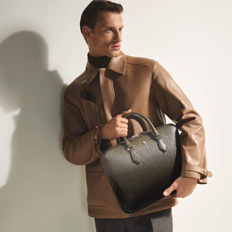 Porte-Documents Fin en Cuir Corteccia Sfumato