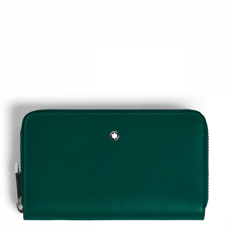 Portefeuille Continental Moyen 12cc Zippé en Cuir Soft