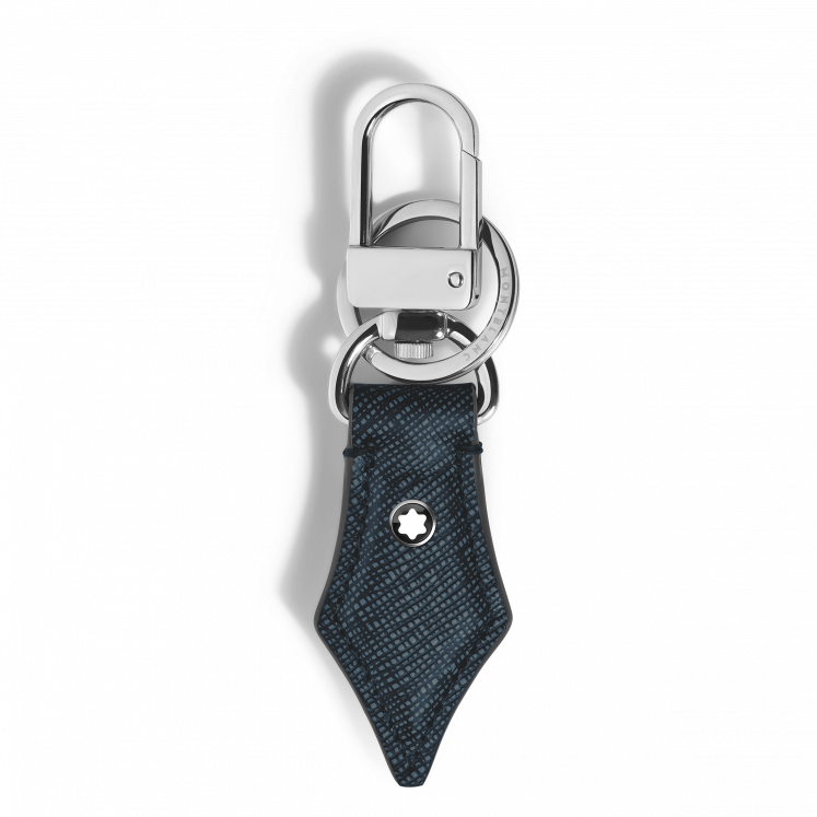 Porte-Clés Plume en Cuir Sartorial