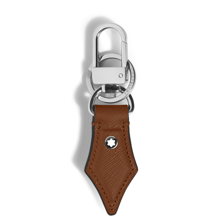Porte-Clés Plume en Cuir Sartorial