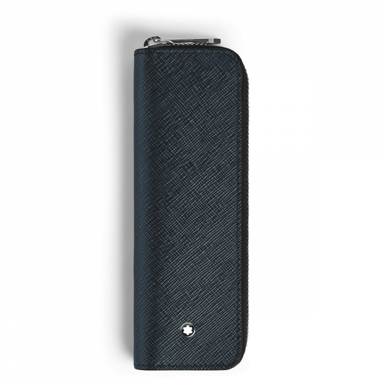 Étui pour 1 Instrument d'Écriture Zippé en Cuir Sartorial