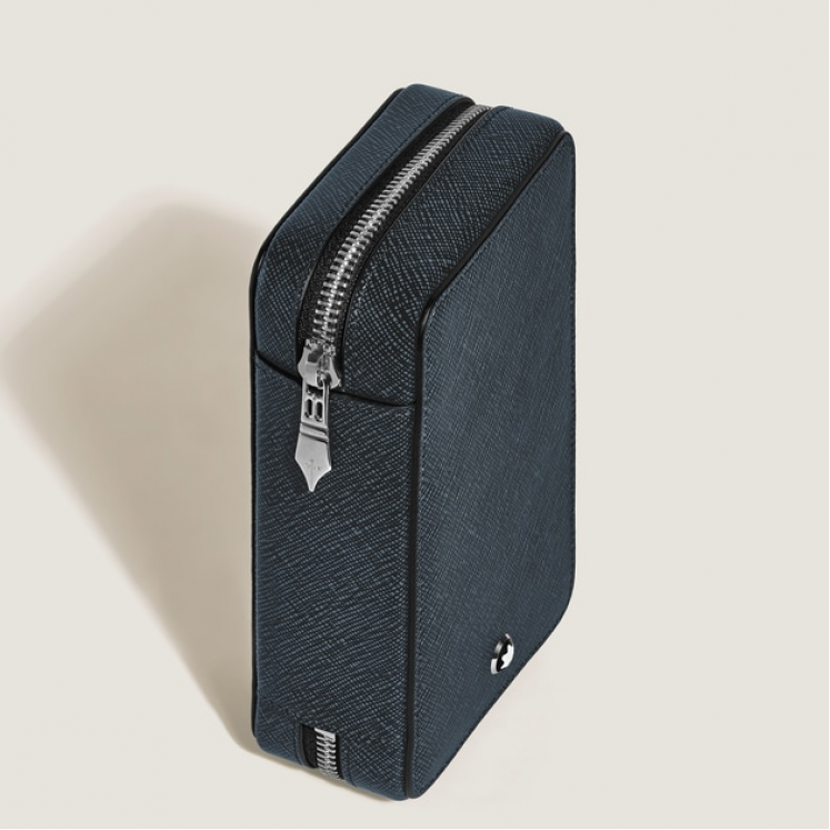 Étui pour 8 Instruments d'Écriture Zippé en Cuir Sartorial