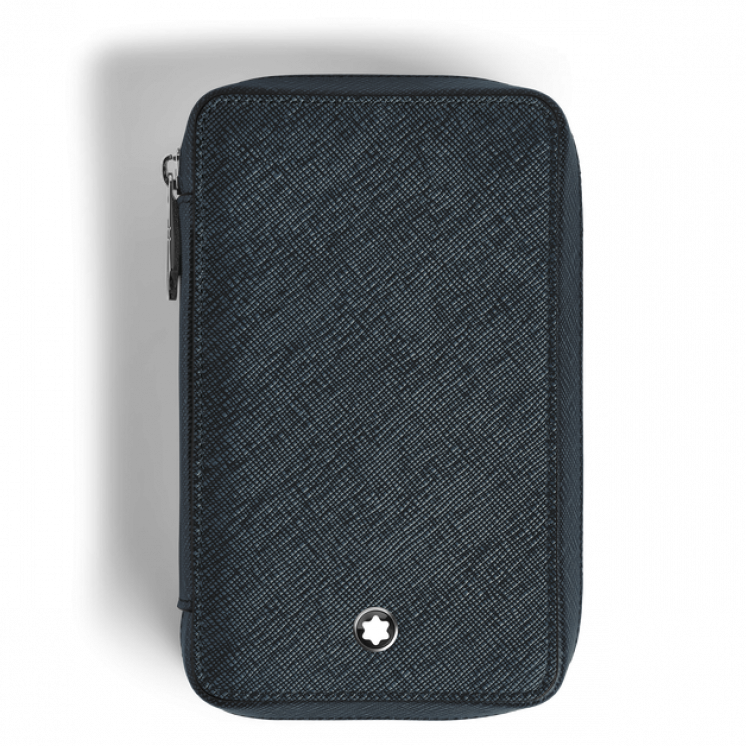 Étui pour 8 Instruments d'Écriture Zippé en Cuir Sartorial