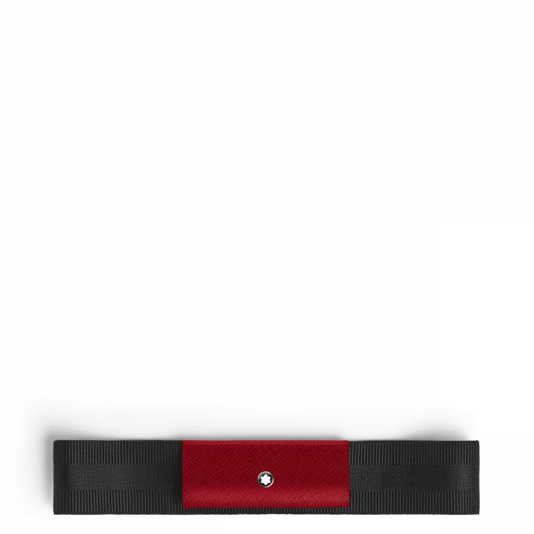 Étui pour 1 Instrument d'Écriture avec Bande Élastique en Sartorial