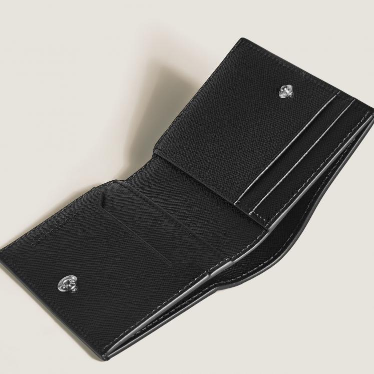 Mini Portefeuille 4cc en Cuir Sartorial