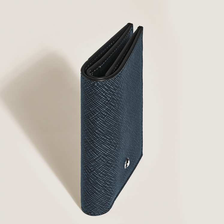 Mini Portefeuille 4cc en Cuir Sartorial