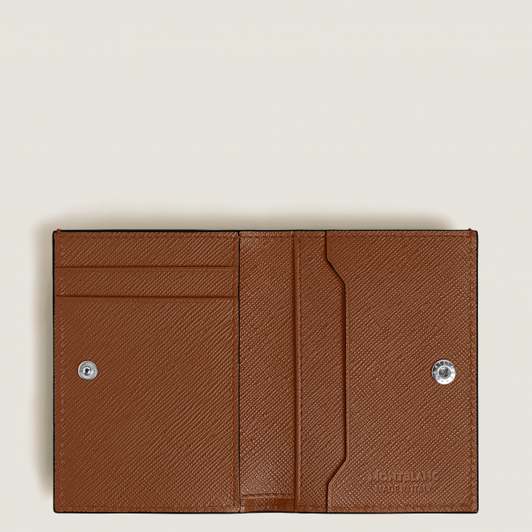 Mini Portefeuille 4cc en Cuir Sartorial