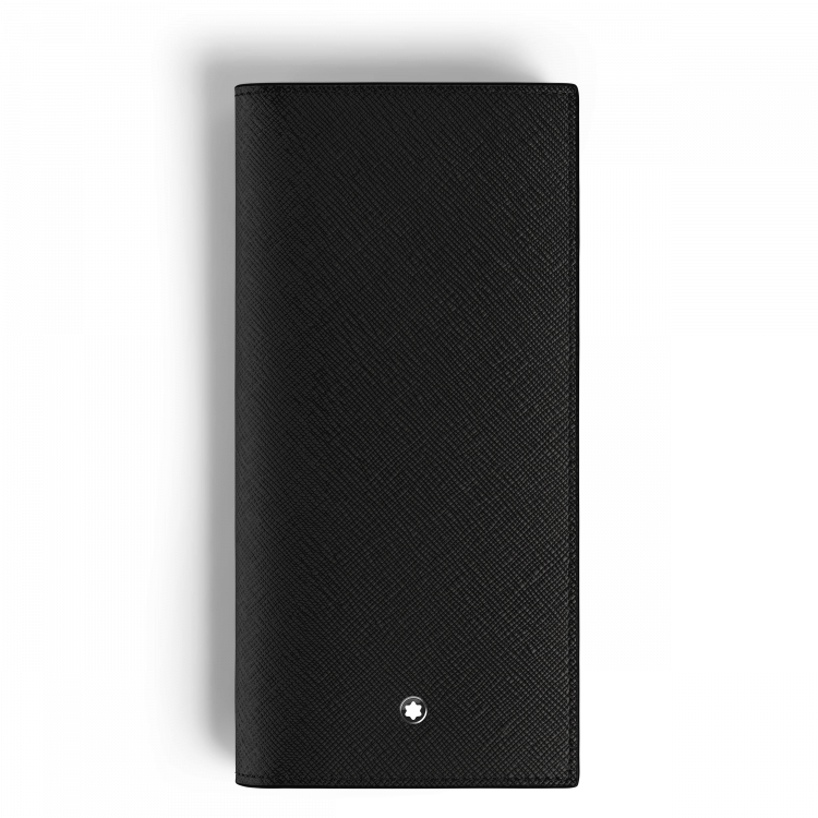 Portefeuille Long 14cc Zippé en Cuir Sartorial