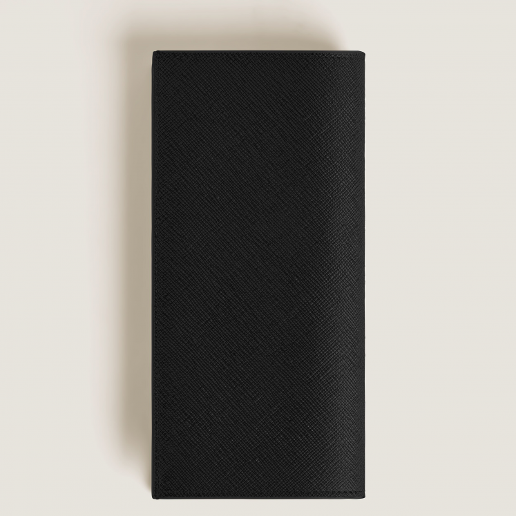 Portefeuille Long 14cc Zippé en Cuir Sartorial