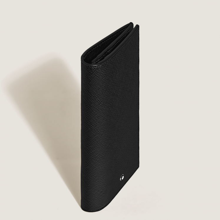 Portefeuille Long 14cc Zippé en Cuir Sartorial