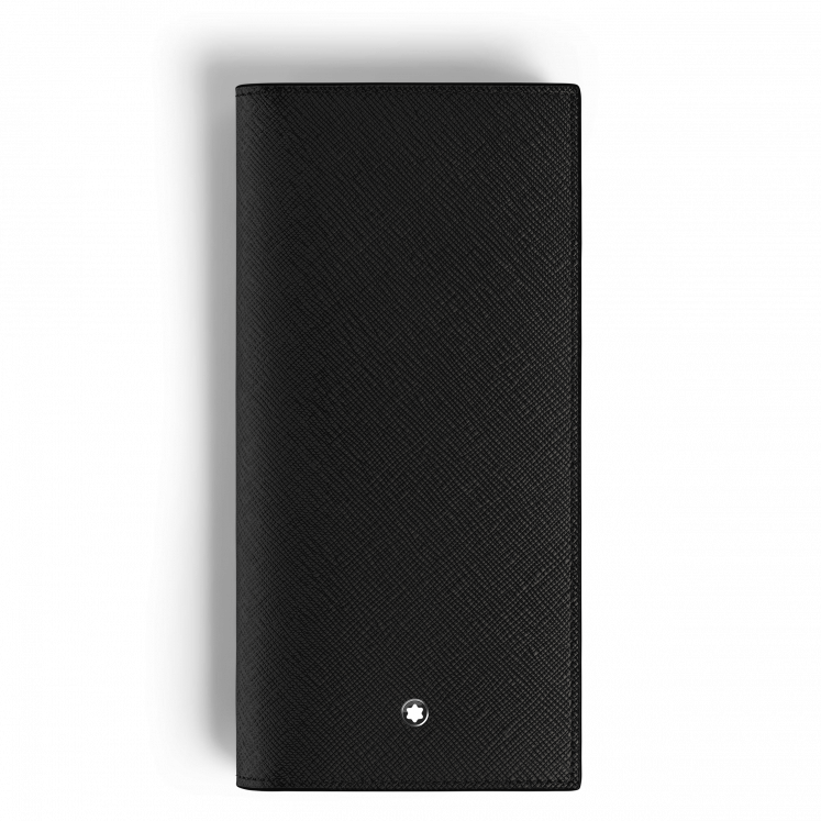 Portefeuille Long 14cc Zippé en Cuir Sartorial