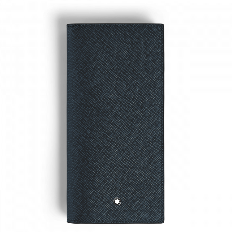 Portefeuille Long 14cc Zippé en Cuir Sartorial