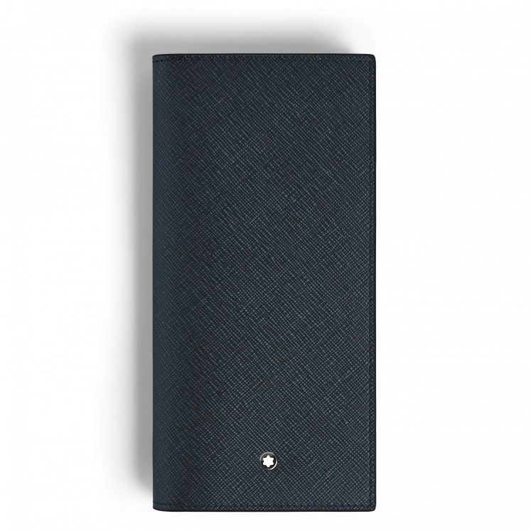 Portefeuille Long 14cc Zippé en Cuir Sartorial