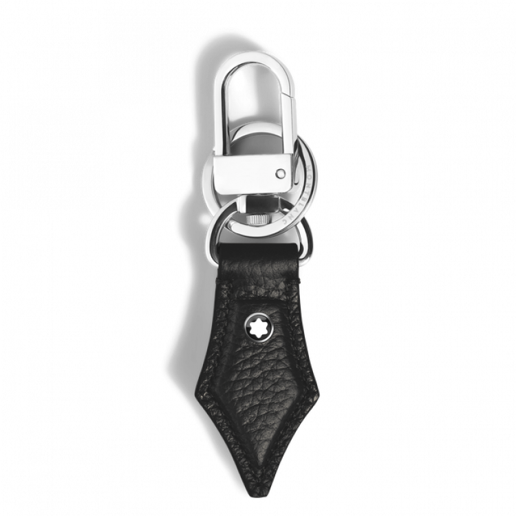 Porte-Cl&eacute;s Plume en Cuir Grain&eacute;